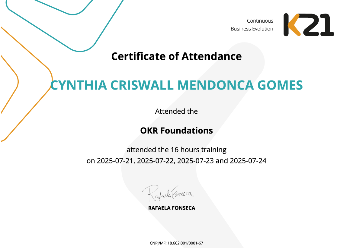 Certificado K21